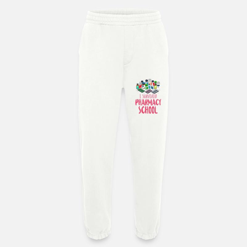 Pharmacy Tech Technician - Heavyweight Jogging Pants - made by SPREAD  - OFF WHITE
