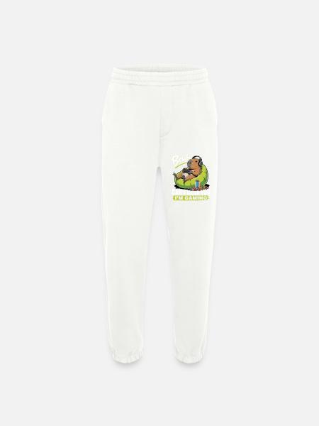Capybara Gamer Gaming - Pantalon de jogging bio épais fabriqué en UE - OFF WHITE
