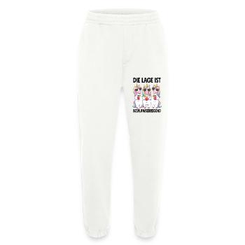 The situation is drunkenness - Heavyweight Jogging Pants - made by SPREAD  - OFF WHITE - Front