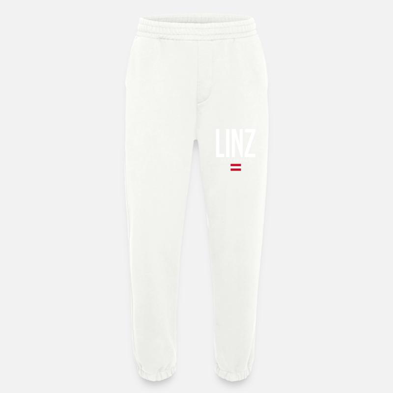 Linz Austria - Heavyweight Jogging Pants - made by SPREAD  - OFF WHITE