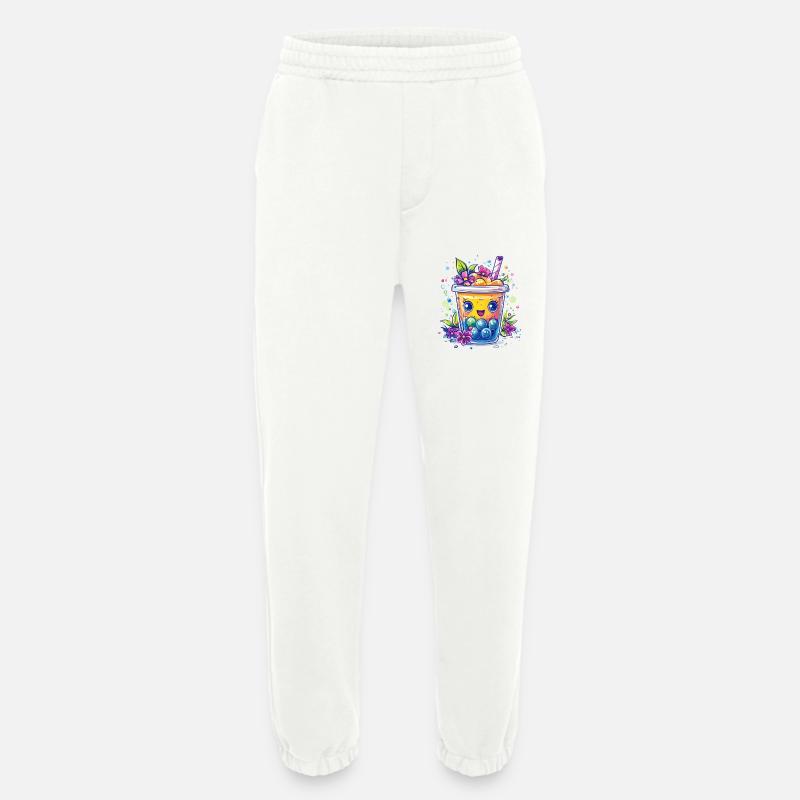 Fruchtiger Bubble Tea - Heavyweight Jogginghose - made by SPREAD  - OFF WHITE