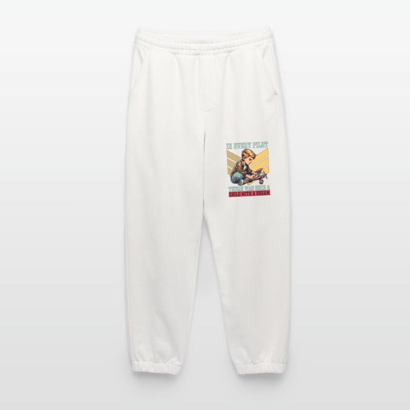Flight Instructor In Every Pilot There Aviation Heavyweight Jogging Pants - made by SPREAD 
