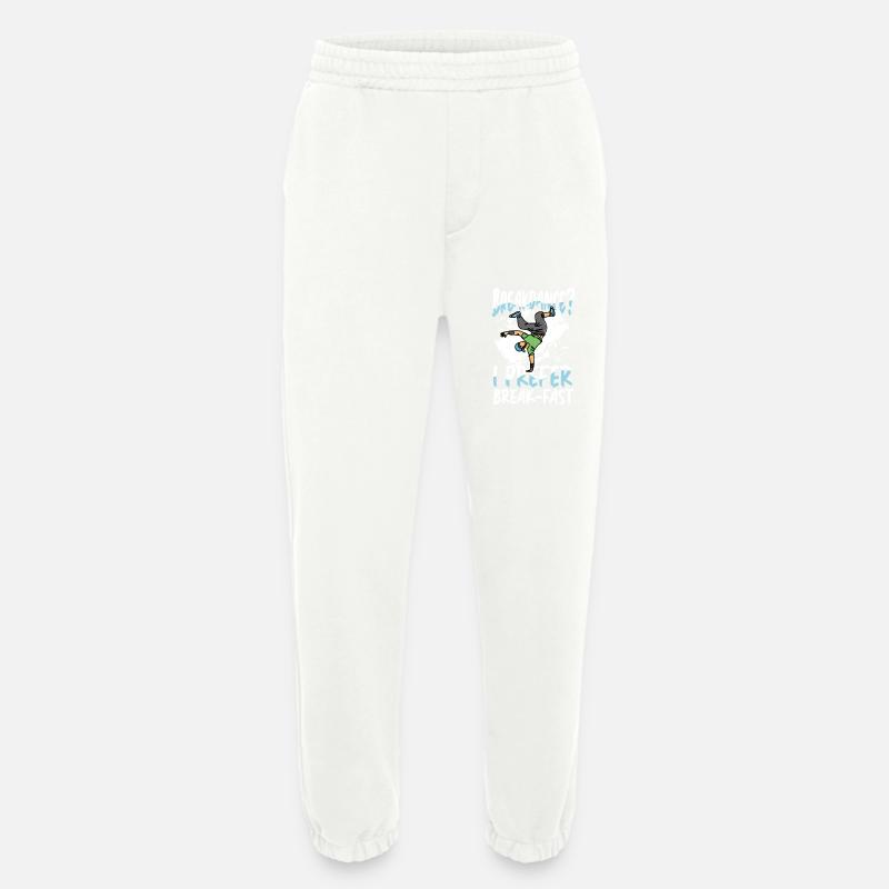 Breakdancing? I prefer breakfast - Heavyweight Jogging Pants - made by SPREAD - OFF WHITE