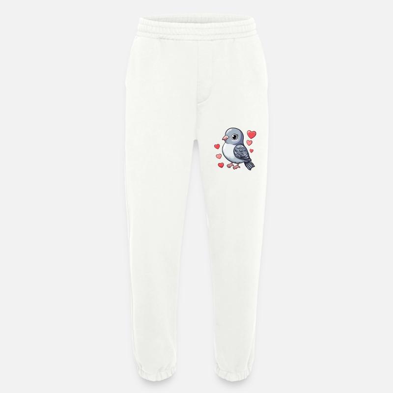 Taube voller Liebe - Heavyweight Jogginghose - made by SPREAD - OFF WHITE