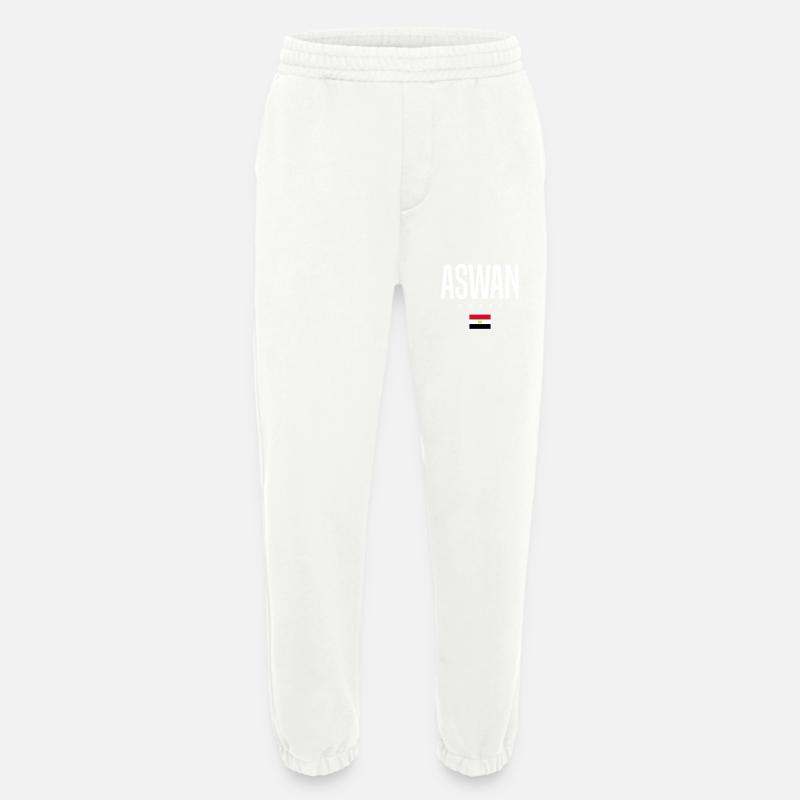 Assouan, Égypte - Pantalon de jogging bio épais fabriqué en UE - OFF WHITE