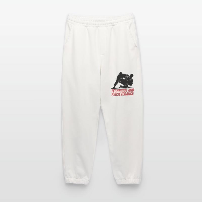 TECHNIQUE ET PERSÉVÉRANCE Pantalon de jogging bio épais fabriqué en UE