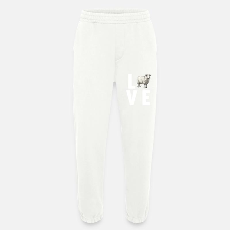 Sheep Sheep - Heavyweight Jogging Pants - made by SPREAD  - OFF WHITE