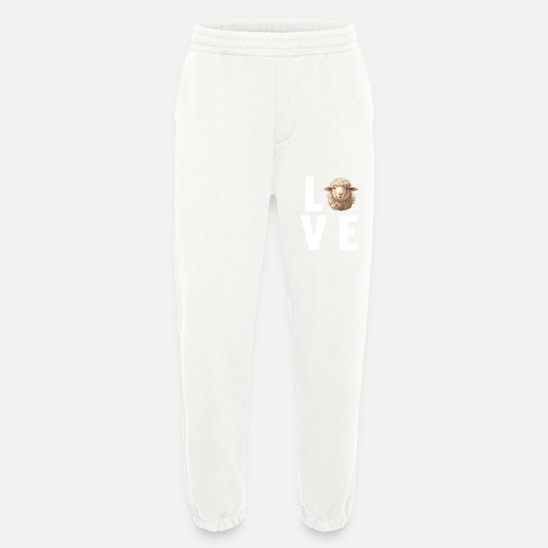 Sheep Sheep - Heavyweight Jogging Pants - made by SPREAD  - OFF WHITE