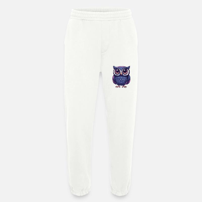 Niedliche Eule mit Kulleraugen - Heavyweight Jogginghose - made by SPREAD  - OFF WHITE