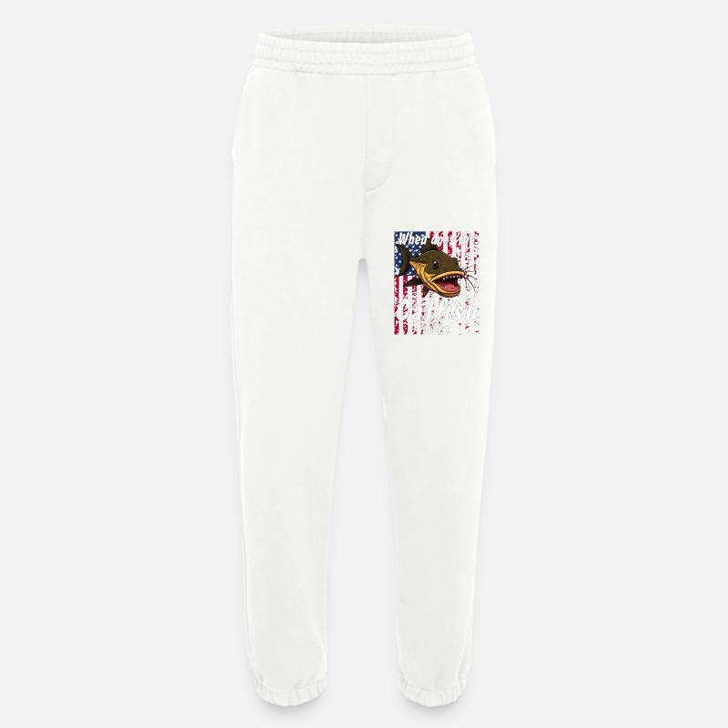When does the catfish bite - Heavyweight Jogginghose - made by SPREAD  - OFF WHITE