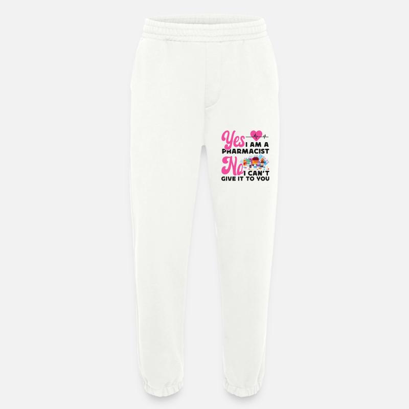 Pharmacy Tech Technician - Heavyweight Jogging Pants - made by SPREAD  - OFF WHITE