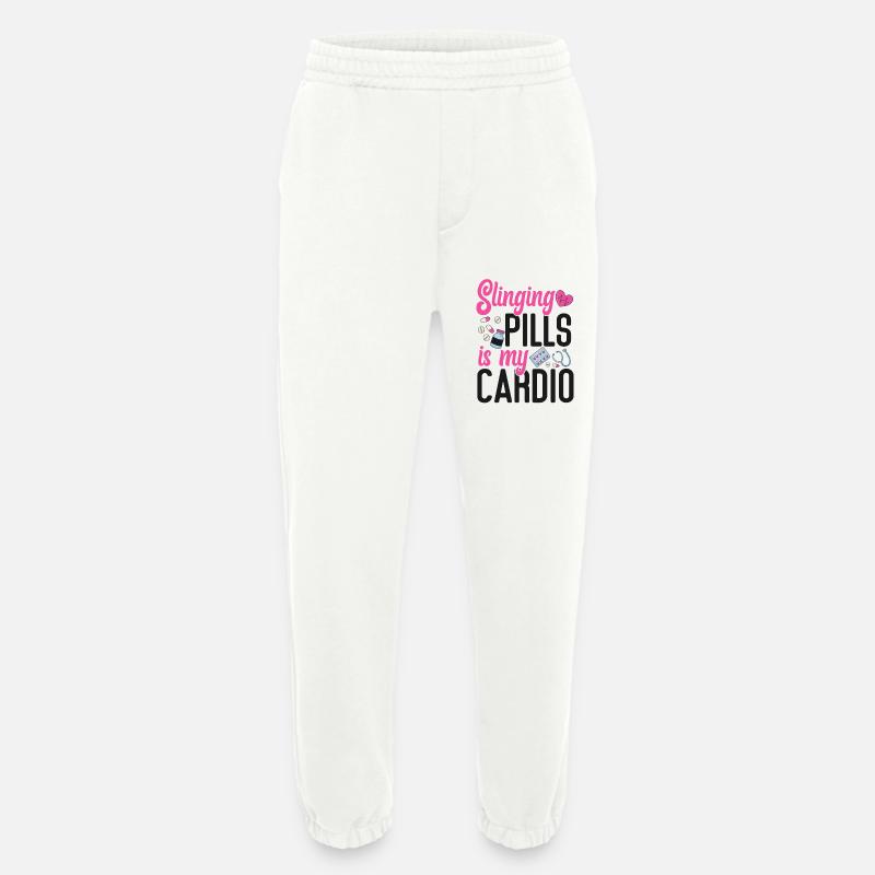 Pharmacy Tech Technician - Heavyweight Jogging Pants - made by SPREAD  - OFF WHITE