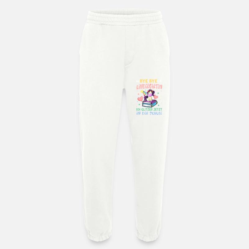 Bye Bye Kindergarten Einschulung - Heavyweight Jogginghose - made by SPREAD - OFF WHITE