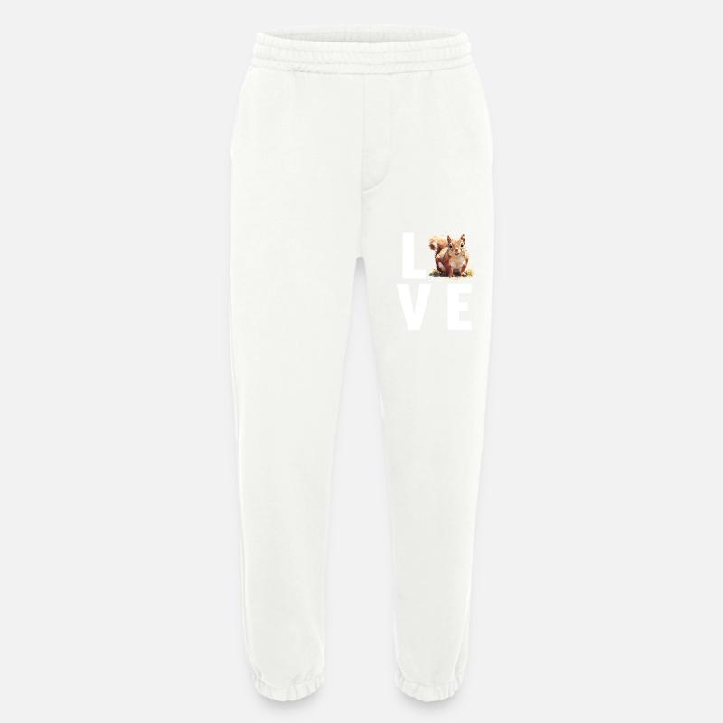 Squirrel - Heavyweight Jogging Pants - made by SPREAD  - OFF WHITE