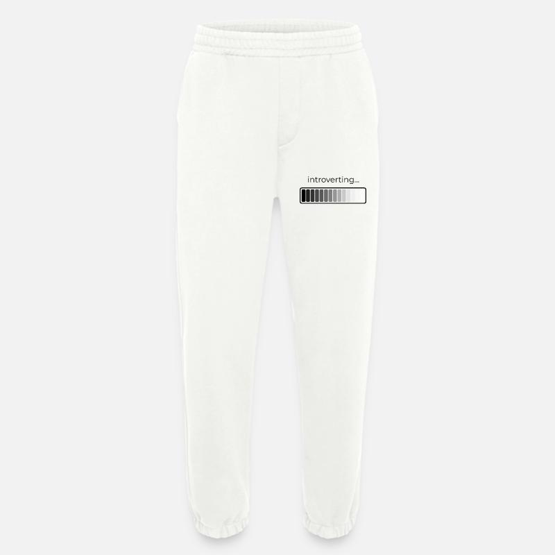 introverting loading - Heavyweight Jogging Pants - made by SPREAD  - OFF WHITE