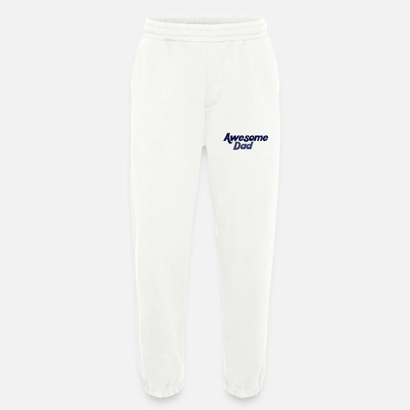 Bold Blue Gradient Awesome Dad - Heavyweight Jogging Pants - made by SPREAD  - OFF WHITE