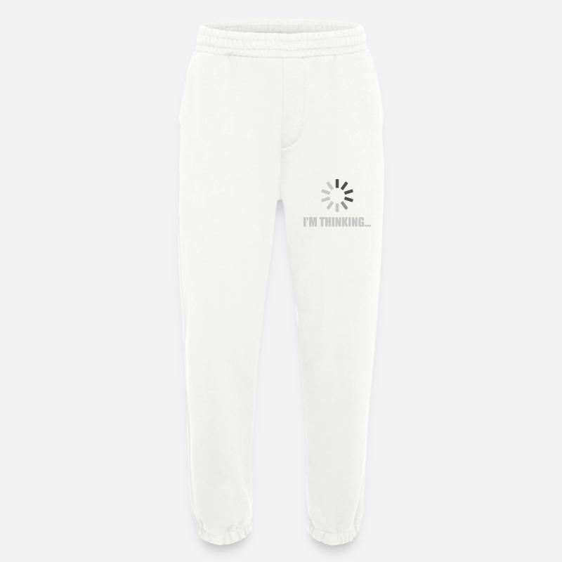 I'm Thinking - Loading Icon - Heavyweight Jogging Pants - made by SPREAD  - OFF WHITE