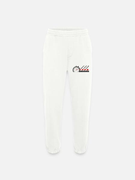 Motorsport stopwatch - Heavyweight Jogging Pants - made by SPREAD - OFF WHITE