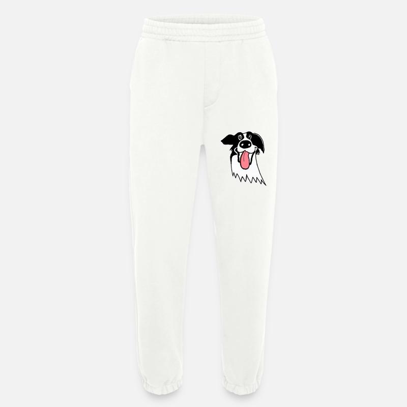 Netter Border Collie - Heavyweight Jogginghose - made by SPREAD  - OFF WHITE