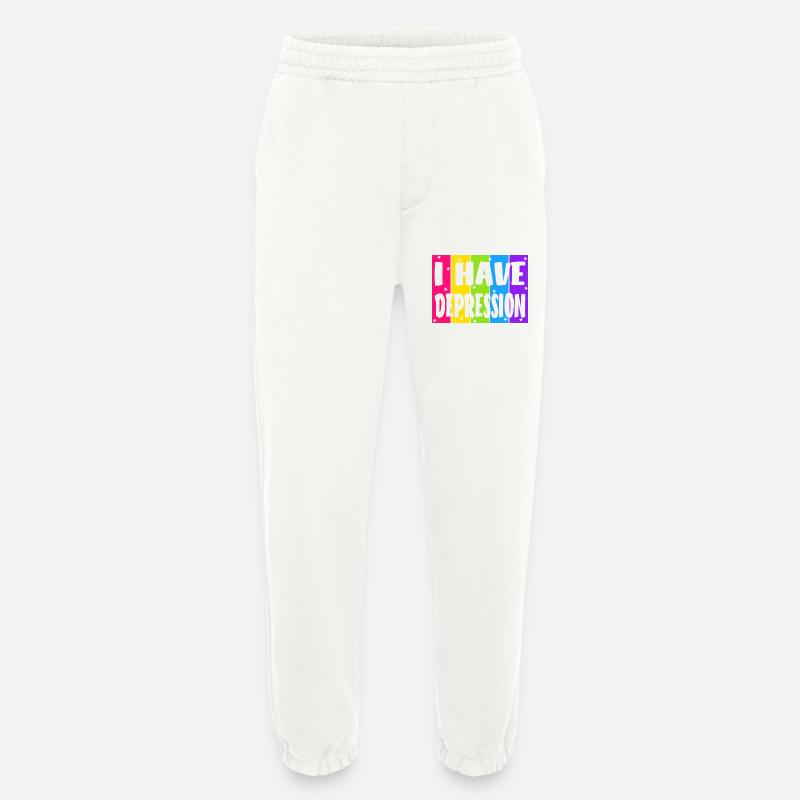Ich habe Depressionen - Heavyweight Jogginghose - made by SPREAD - OFF WHITE