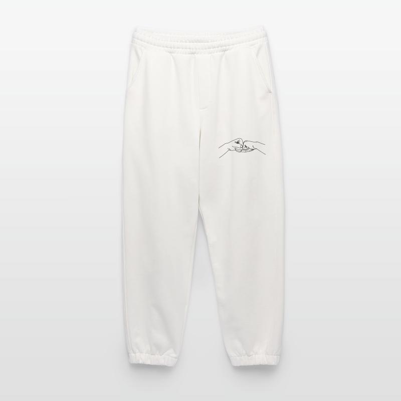 Geste de la main, collaboration, travail d’équipe Pantalon de jogging bio épais fabriqué en UE
