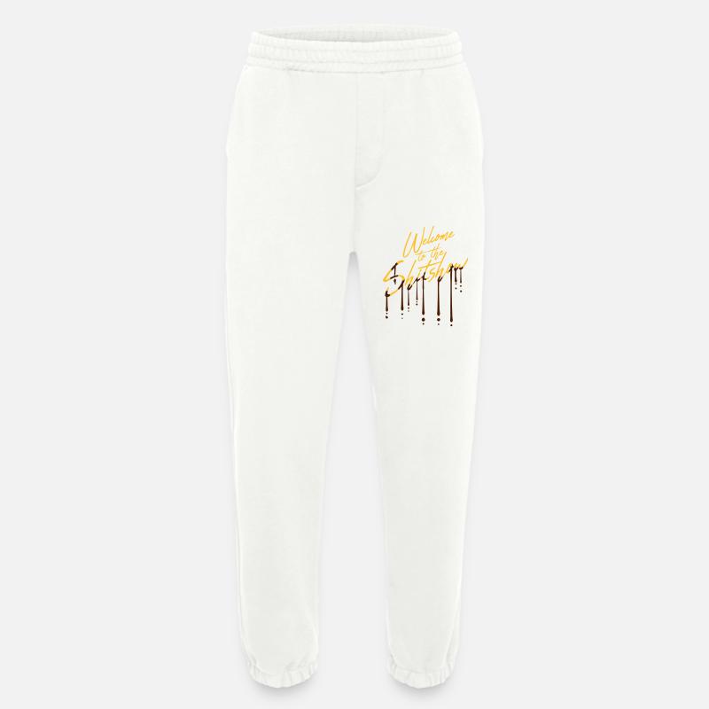 Graffiti Drops Shitshow - Heavyweight Jogging Pants - made by SPREAD  - OFF WHITE