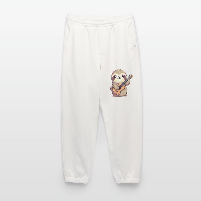 Sloth Guitar Player Heavyweight Jogging Pants - made by SPREAD 