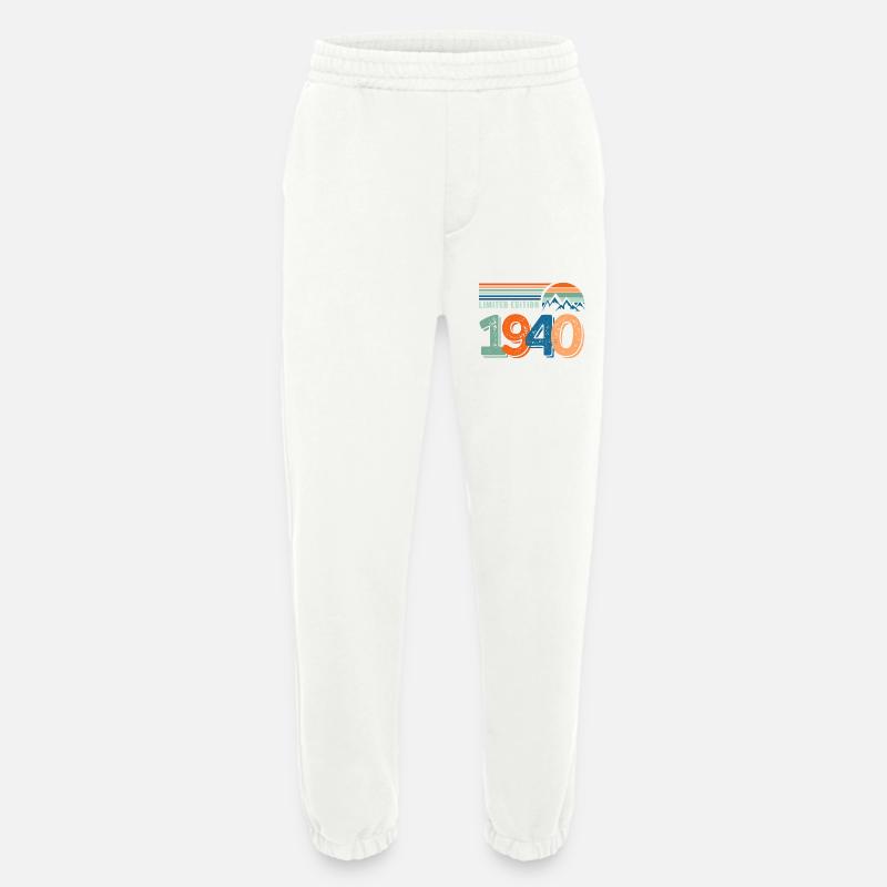 Limited edition 1940 - Heavyweight Jogging Pants - made by SPREAD  - OFF WHITE