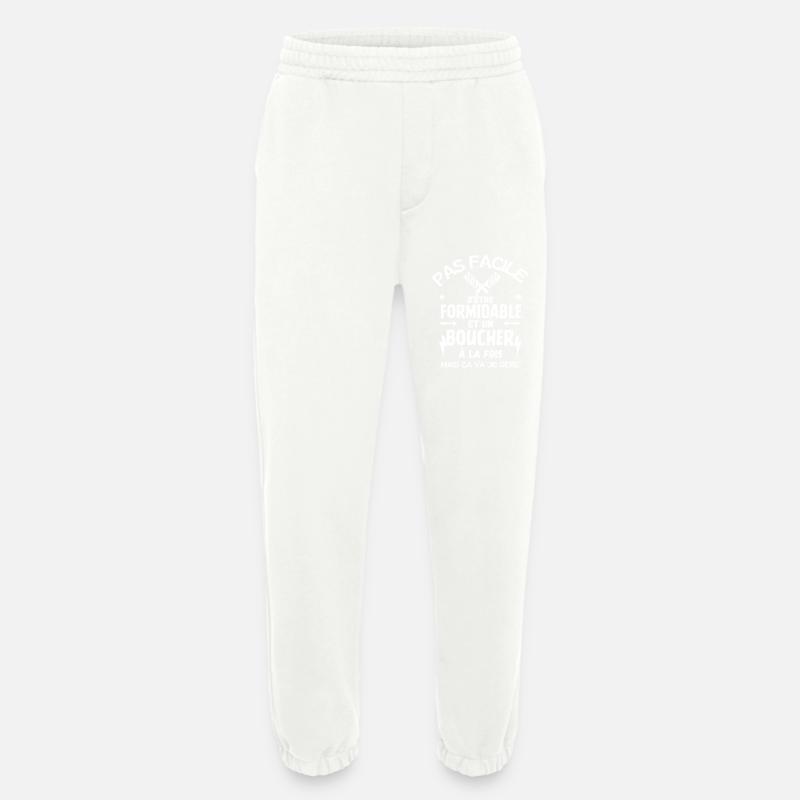 FORMIDABLE BRUCHER - Heavyweight Jogging Pants - made by SPREAD  - OFF WHITE