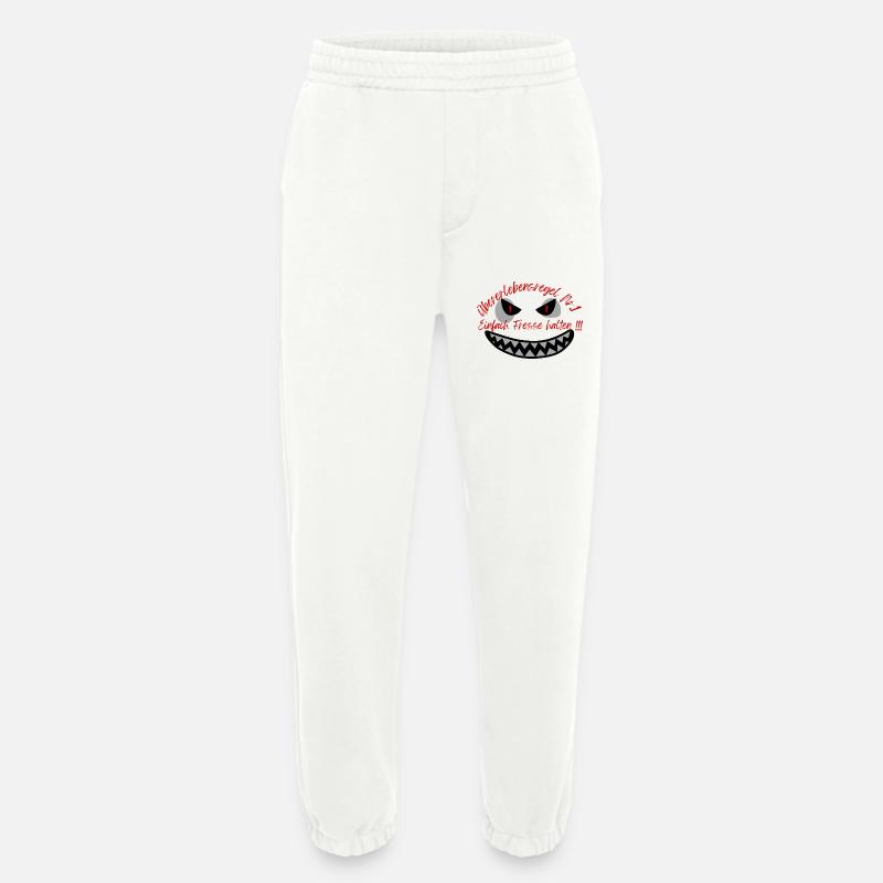 "Überlebensregel Nr 1" Design Subtil - Heavyweight Jogginghose - made by SPREAD - OFF WHITE