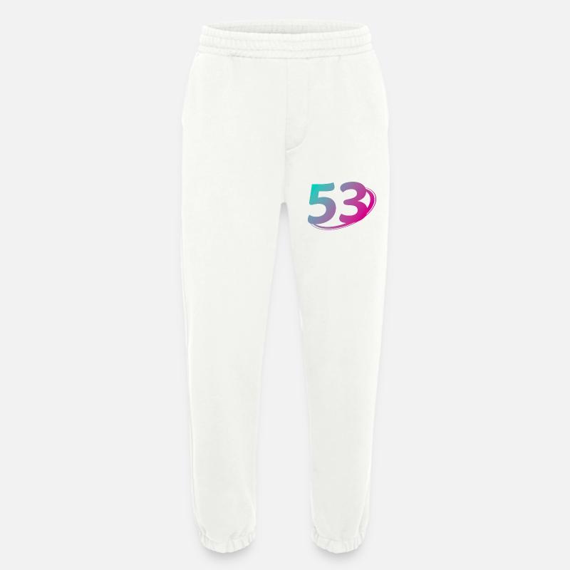 Nummer 53 mehrfarbig - Heavyweight Jogginghose - made by SPREAD - OFF WHITE