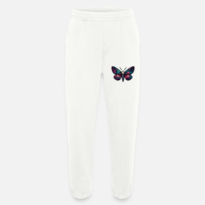 Majestic Celestial Moth - Space Mystic - Heavyweight Jogging Pants - made by SPREAD - OFF WHITE