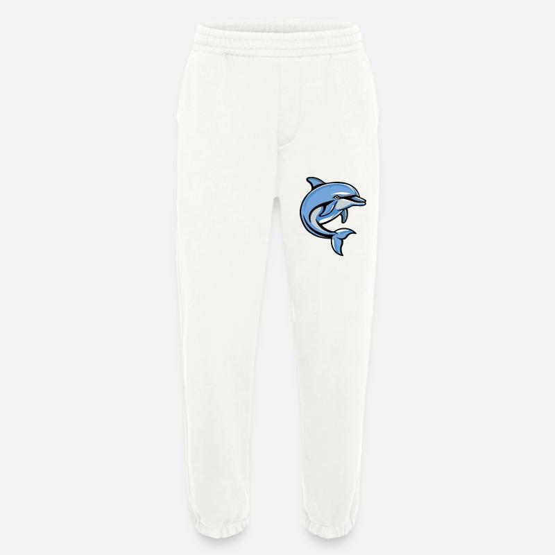 delfin comic - Heavyweight Jogginghose - made by SPREAD  - OFF WHITE