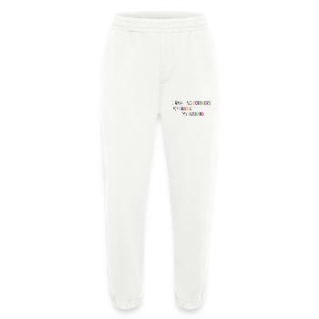 Funny Husband Design - Heavyweight Jogging Pants - made by SPREAD  - OFF WHITE - Front