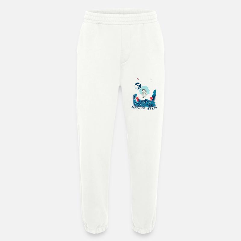 Space Rabbit - Heavyweight Jogging Pants - made by SPREAD  - OFF WHITE