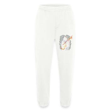 Grim Reaper with Guitar - Rock Style - Heavyweight Jogging Pants - made by SPREAD  - OFF WHITE - Front