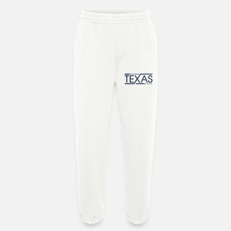 Texas Stripes Retro State Panel - Heavyweight Jogginghose - made by SPREAD  - OFF WHITE