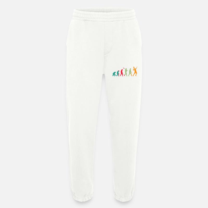 Tennis Evolution Retro - Heavyweight Jogging Pants - made by SPREAD  - OFF WHITE