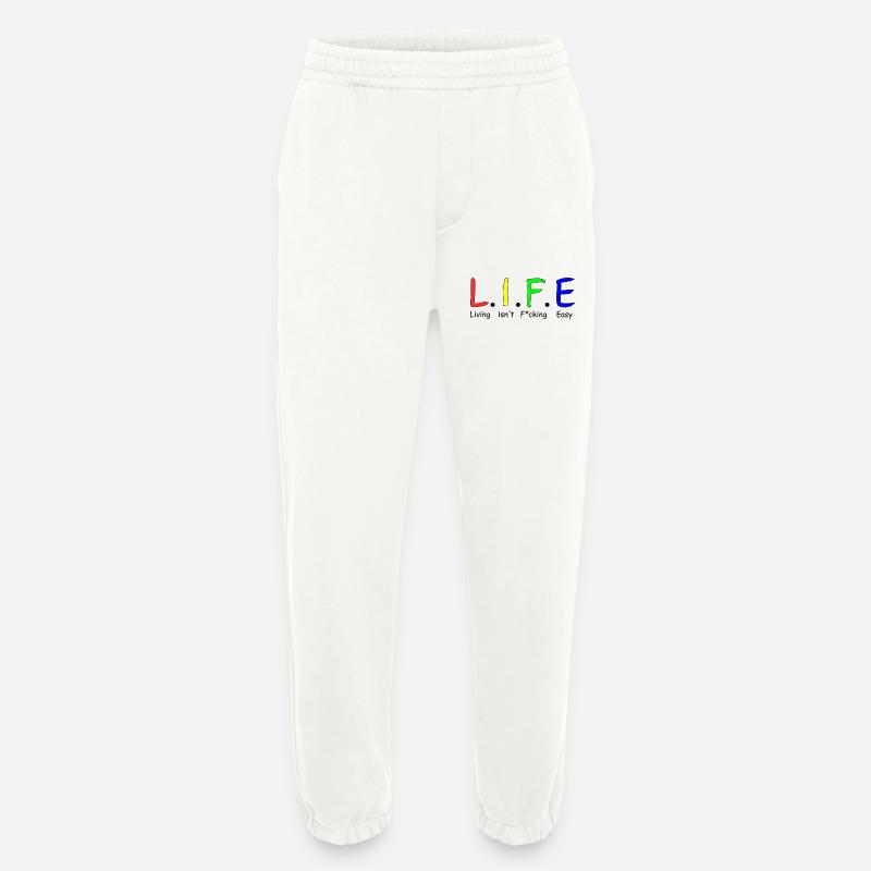 Life - Heavyweight Jogginghose - made by SPREAD  - OFF WHITE