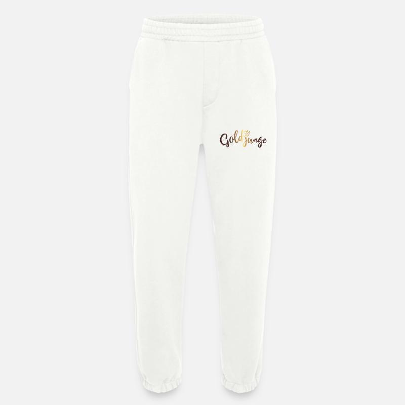 Goldjunge Basic Gold - Heavyweight Jogginghose - made by SPREAD  - OFF WHITE