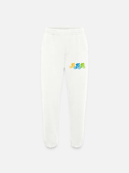 Bicycle Team Triathlon - Heavyweight Jogging Pants - made by SPREAD  - OFF WHITE