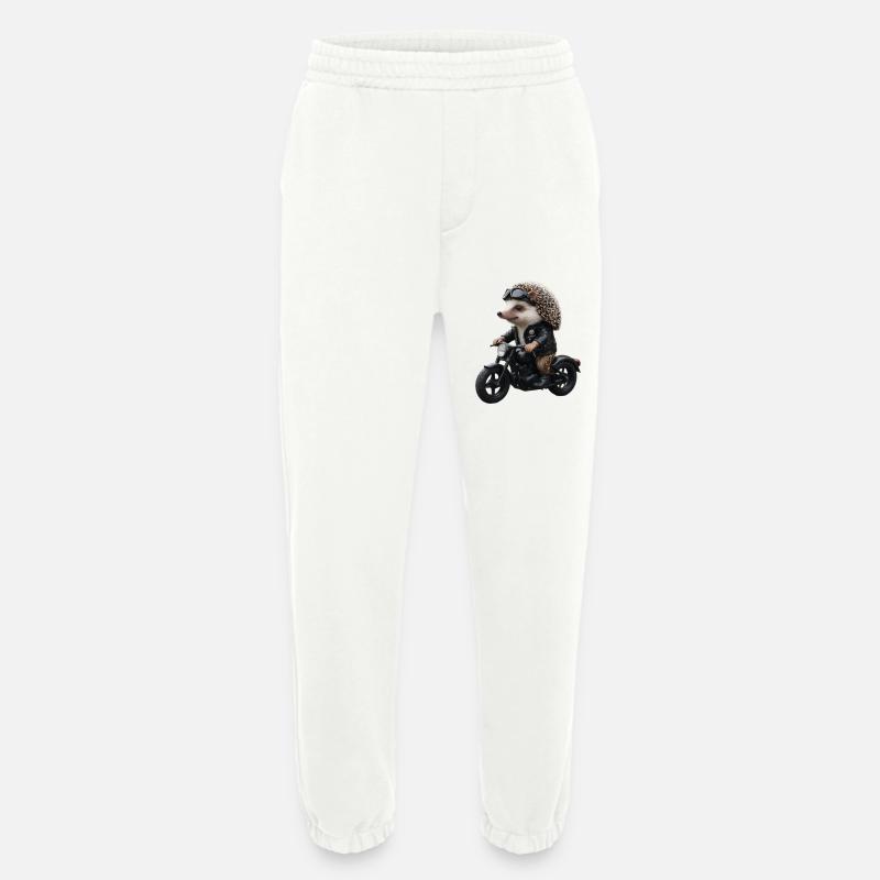 Biker-Igel - Heavyweight Jogginghose - made by SPREAD  - OFF WHITE