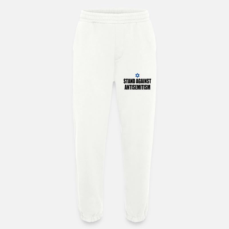 stand against antisemitism - Heavyweight Jogginghose - made by SPREAD  - OFF WHITE
