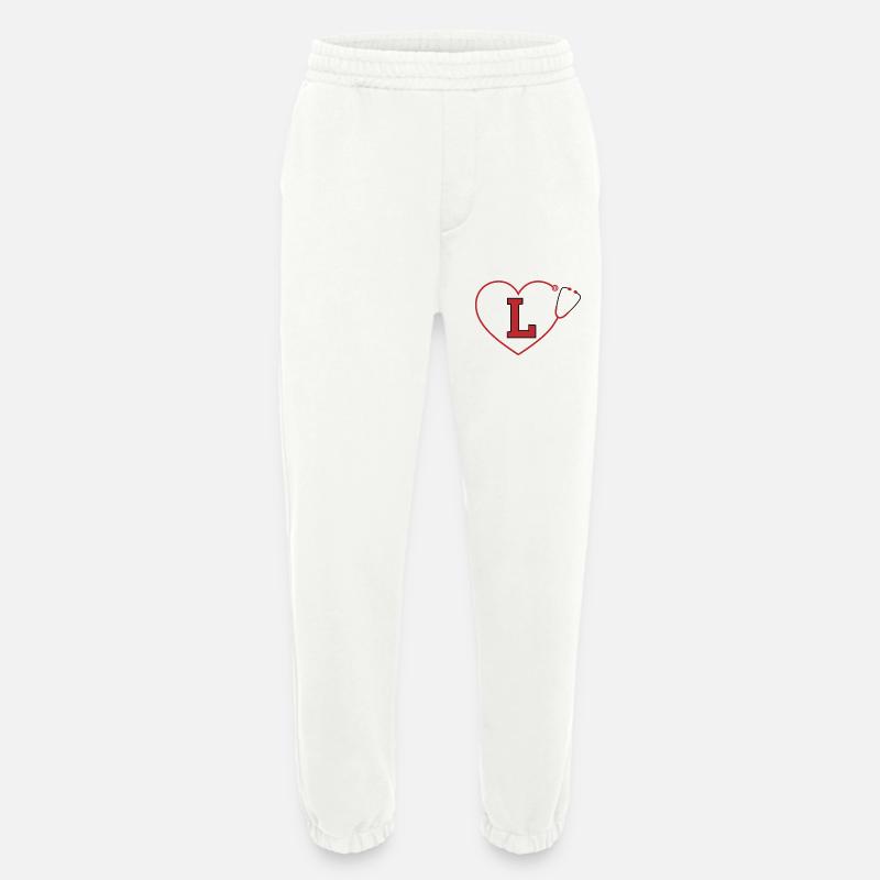Buchstabe l Stethoskop - Heavyweight Jogginghose - made by SPREAD  - OFF WHITE