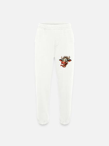 Vache - Pantalon de jogging bio épais fabriqué en UE - OFF WHITE