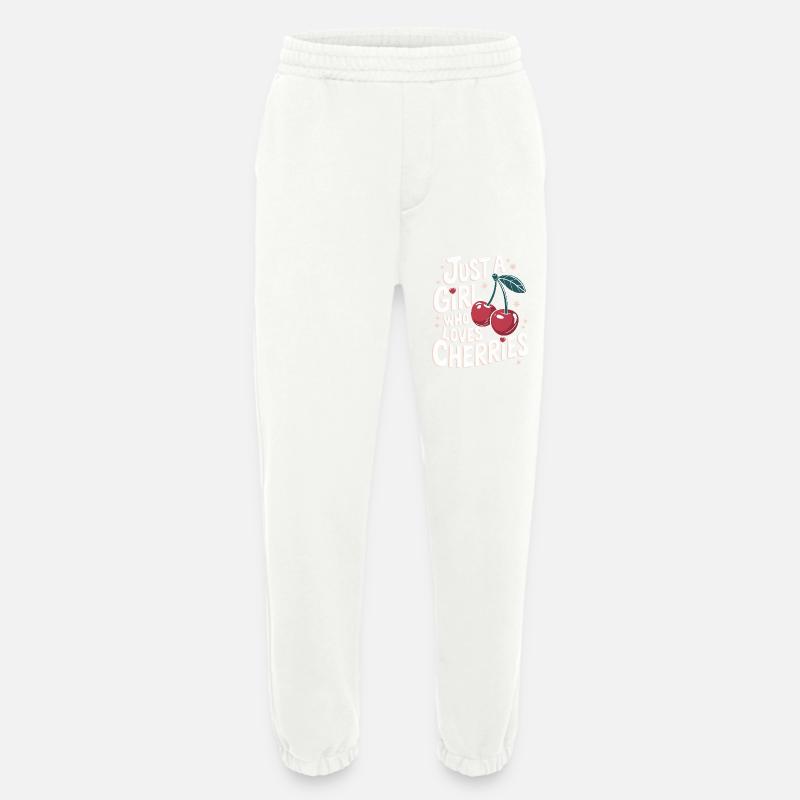 Kirsche Kirschen Früchte Essen - Heavyweight Jogginghose - made by SPREAD  - OFF WHITE