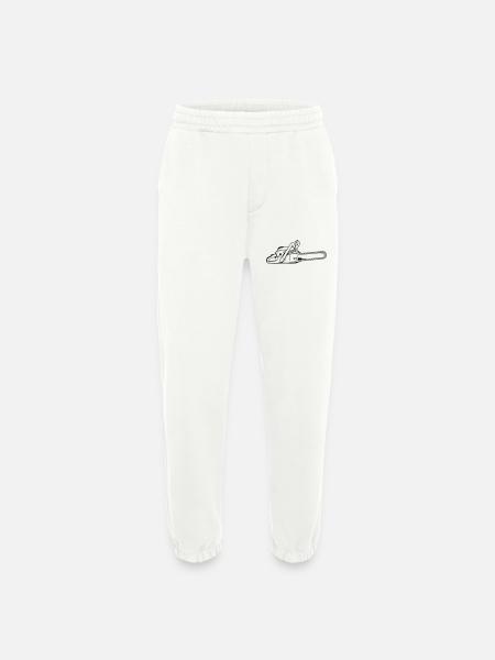 Tronçonneuse - Pantalon de jogging bio épais fabriqué en UE - OFF WHITE