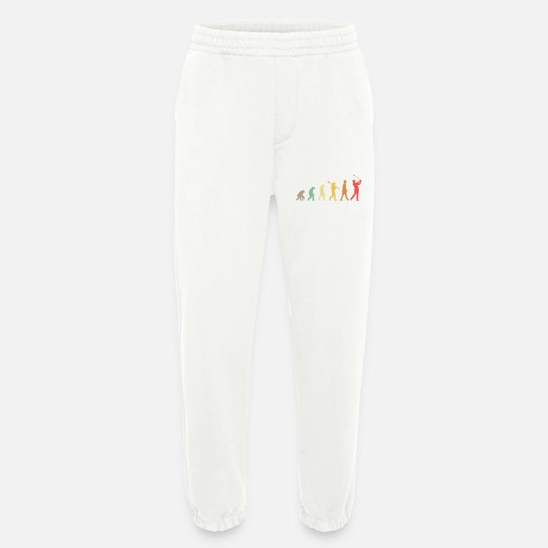 Golf Golfer Golf Course Golfer Evolution - Heavyweight Jogging Pants - made by SPREAD  - OFF WHITE