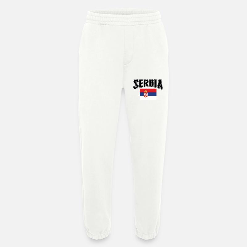 Serbien - Heavyweight Jogginghose - made by SPREAD  - OFF WHITE