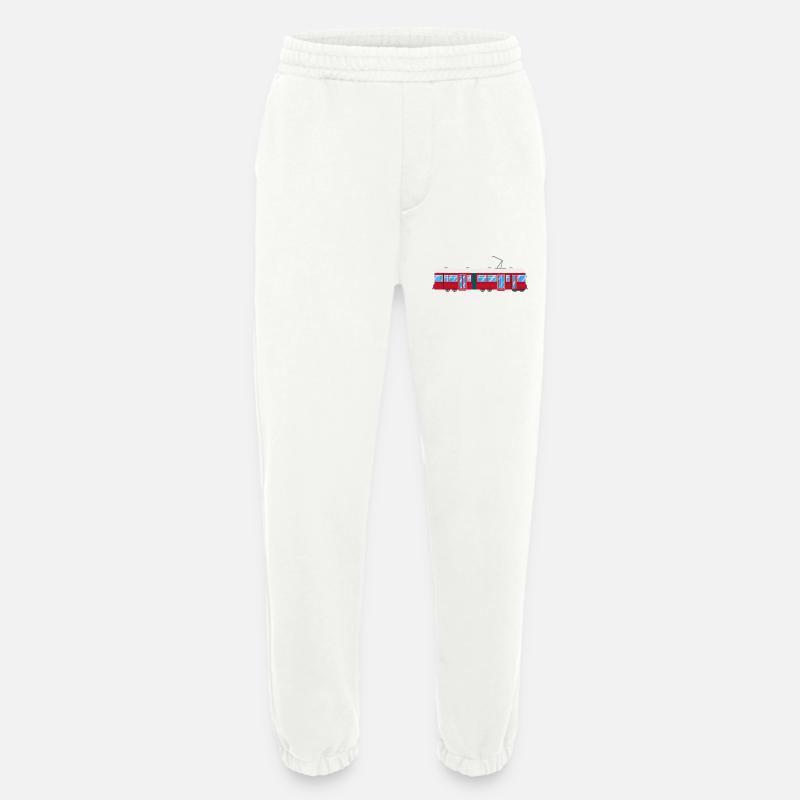 Tram, Straßenbahn, Zug, Eisenbahn - Heavyweight Jogginghose - made by SPREAD  - OFF WHITE